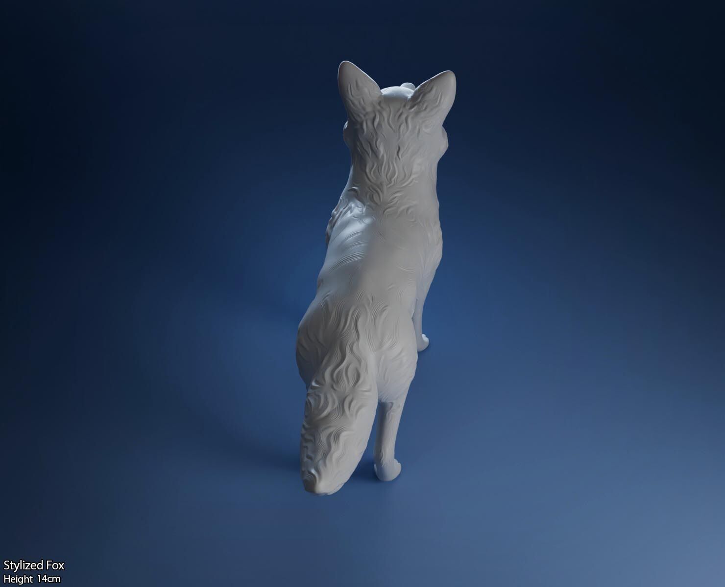 Stylized Fox-3D printable cute fox 3D print model_34