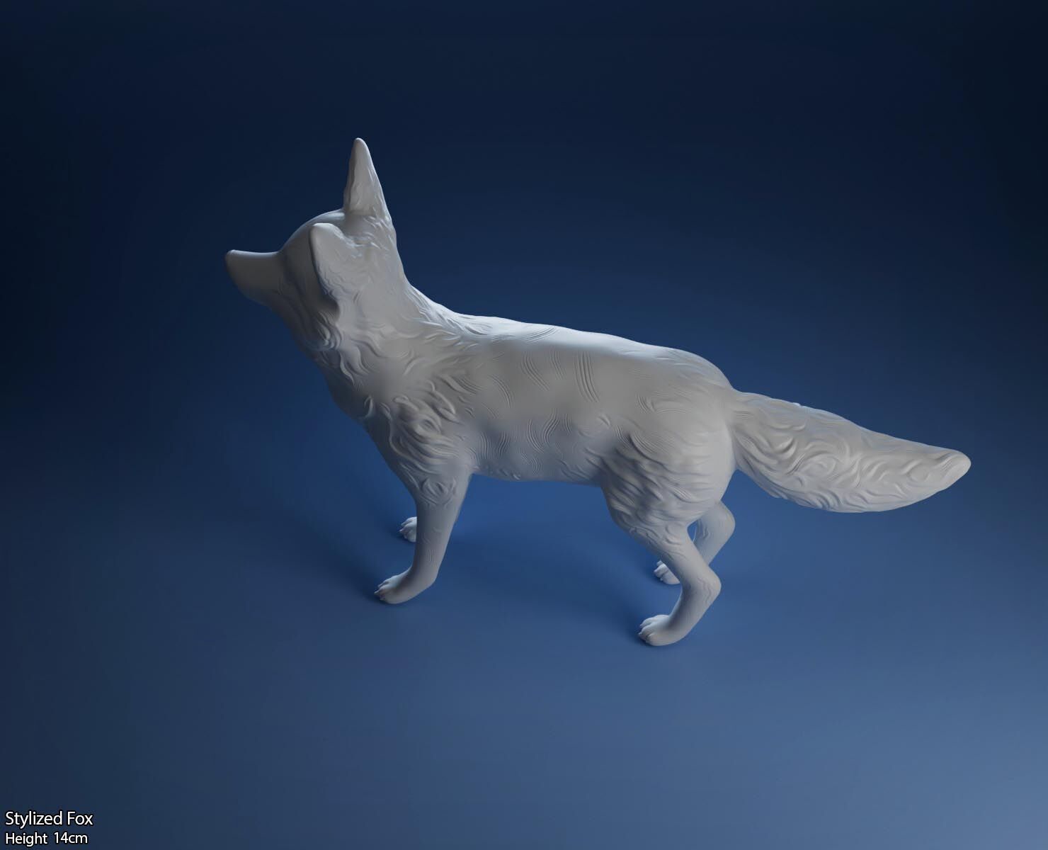 Stylized Fox-3D printable cute fox 3D print model_32