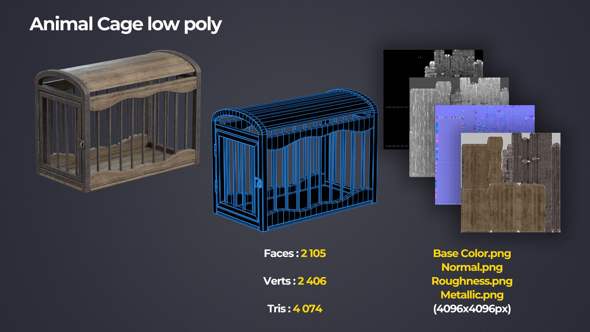 Medieval Torture and Prison Pack Low-poly 3D model_8