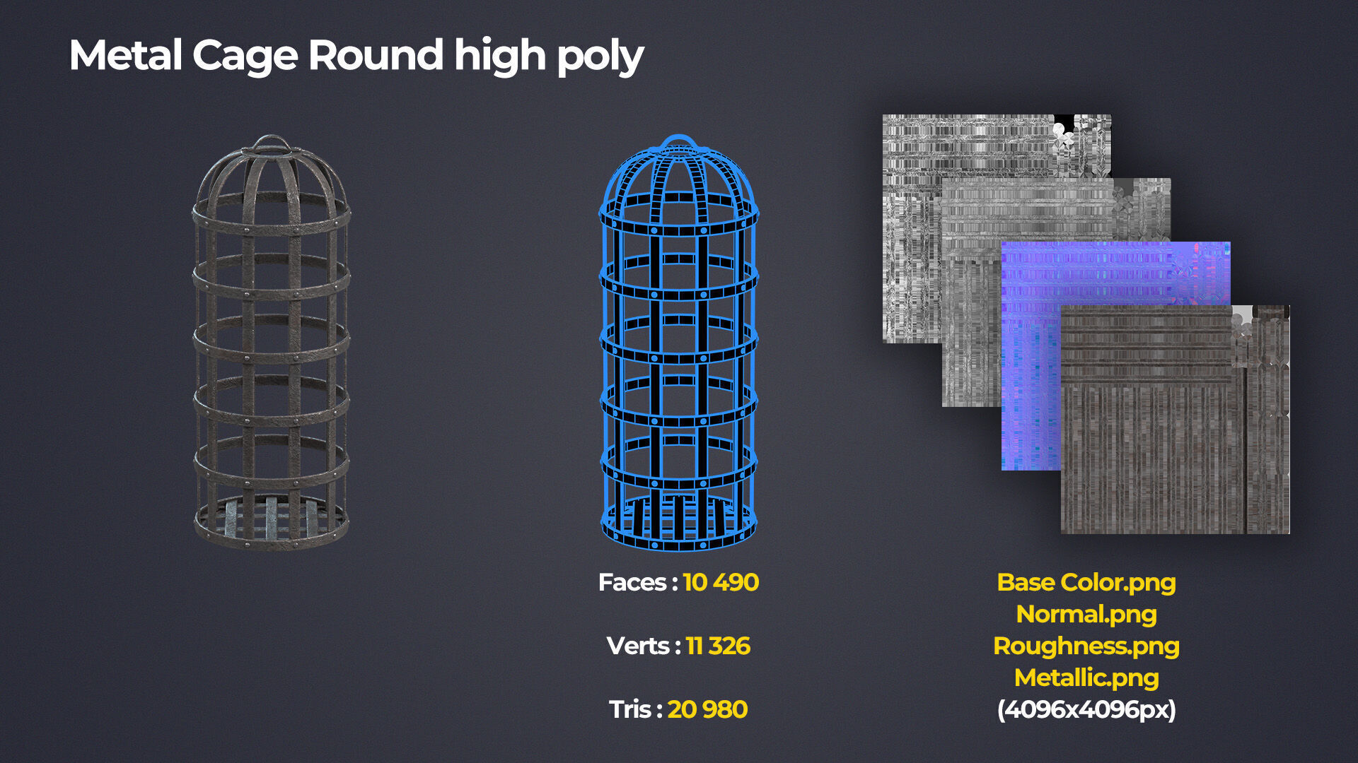 Medieval Torture and Prison Pack Low-poly 3D model_13