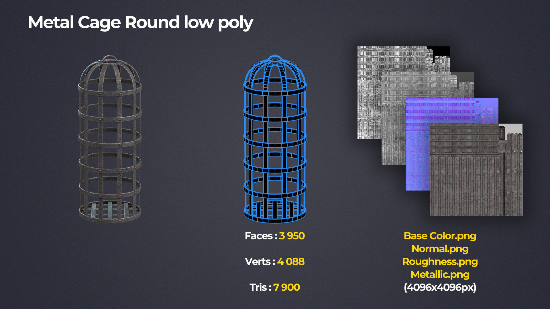 Medieval Torture and Prison Pack Low-poly 3D model_12