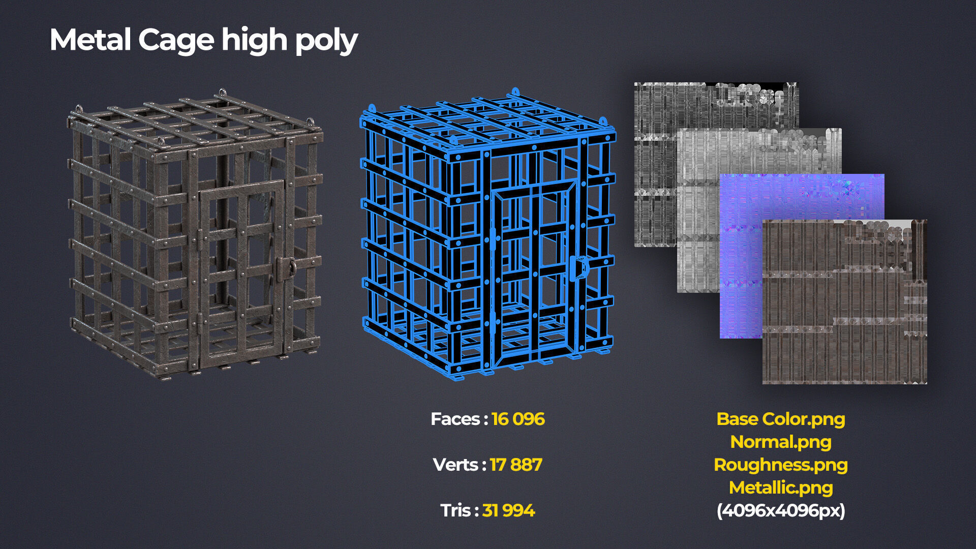 Medieval Torture and Prison Pack Low-poly 3D model_11