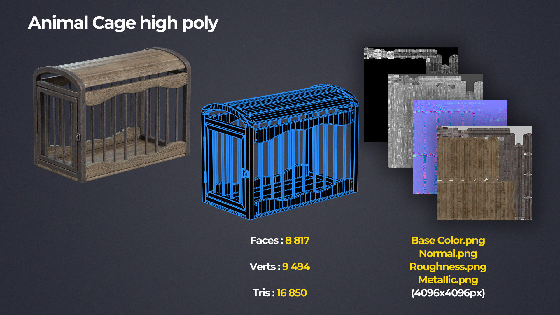 Medieval Torture and Prison Pack Low-poly 3D model_9