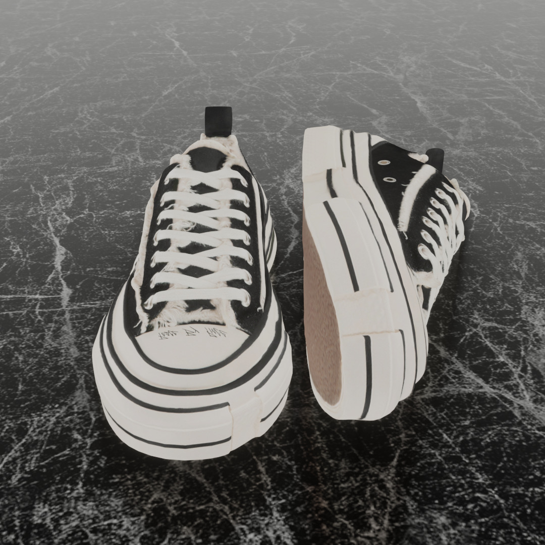CONVERSE XVESSEL GOP 3D SHOES Low-poly 3D model_3