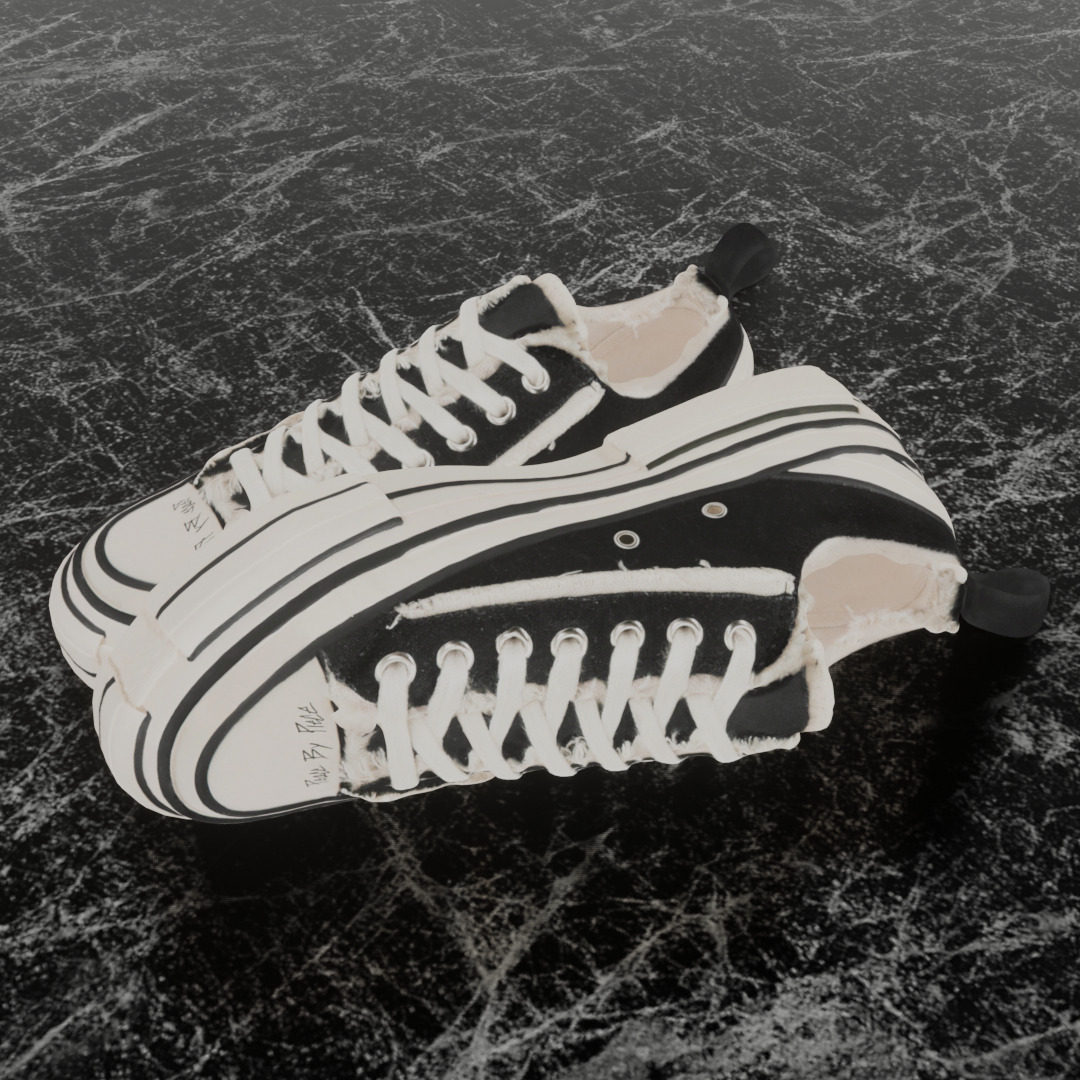 CONVERSE XVESSEL GOP 3D SHOES Low-poly 3D model_1