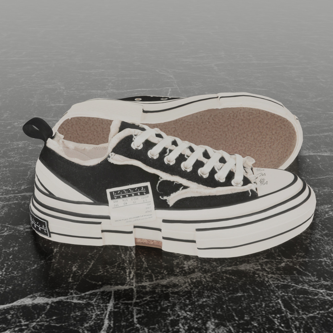 CONVERSE XVESSEL GOP 3D SHOES Low-poly 3D model_4