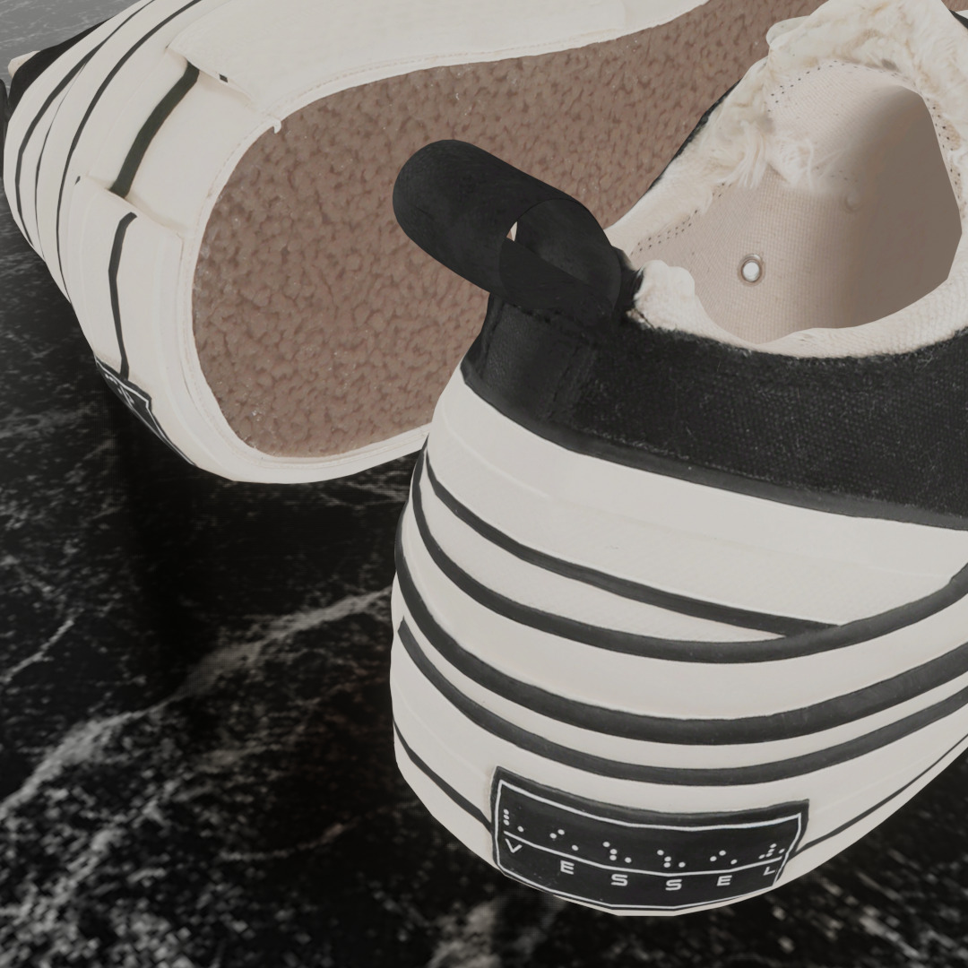 CONVERSE XVESSEL GOP 3D SHOES Low-poly 3D model_9