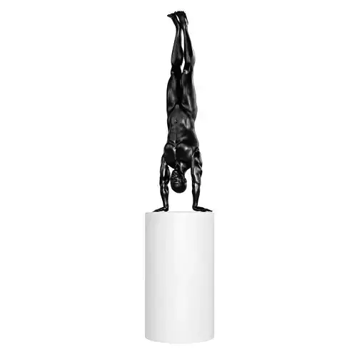 Handstand Gymnast Sculpture 3D model