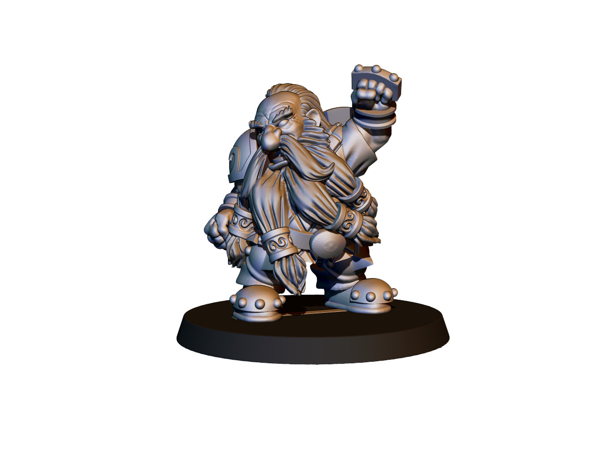 Dwarf Team 3D print model_6