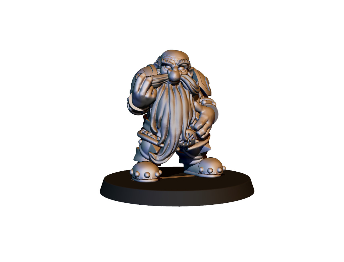 Dwarf Team 3D print model_8