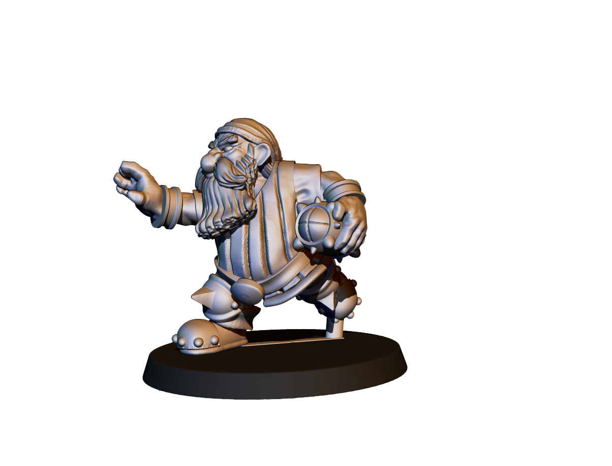 Dwarf Team 3D print model_3