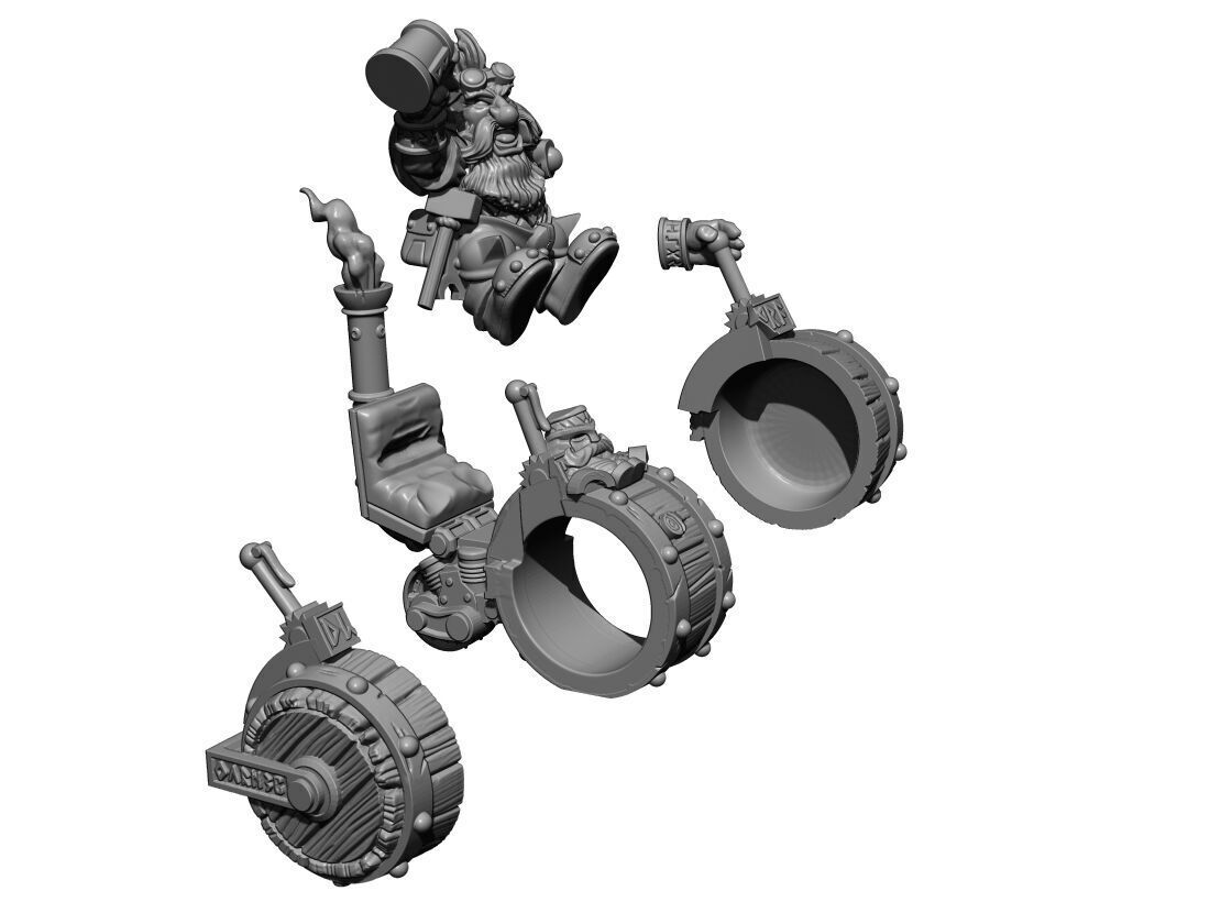 Dwarf Team 3D print model_17