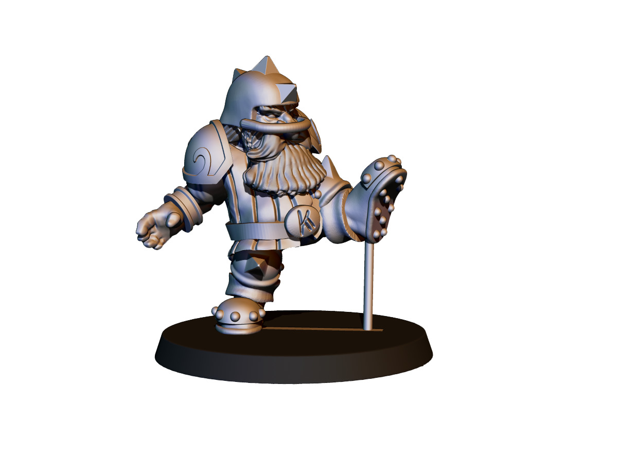 Dwarf Team 3D print model_7