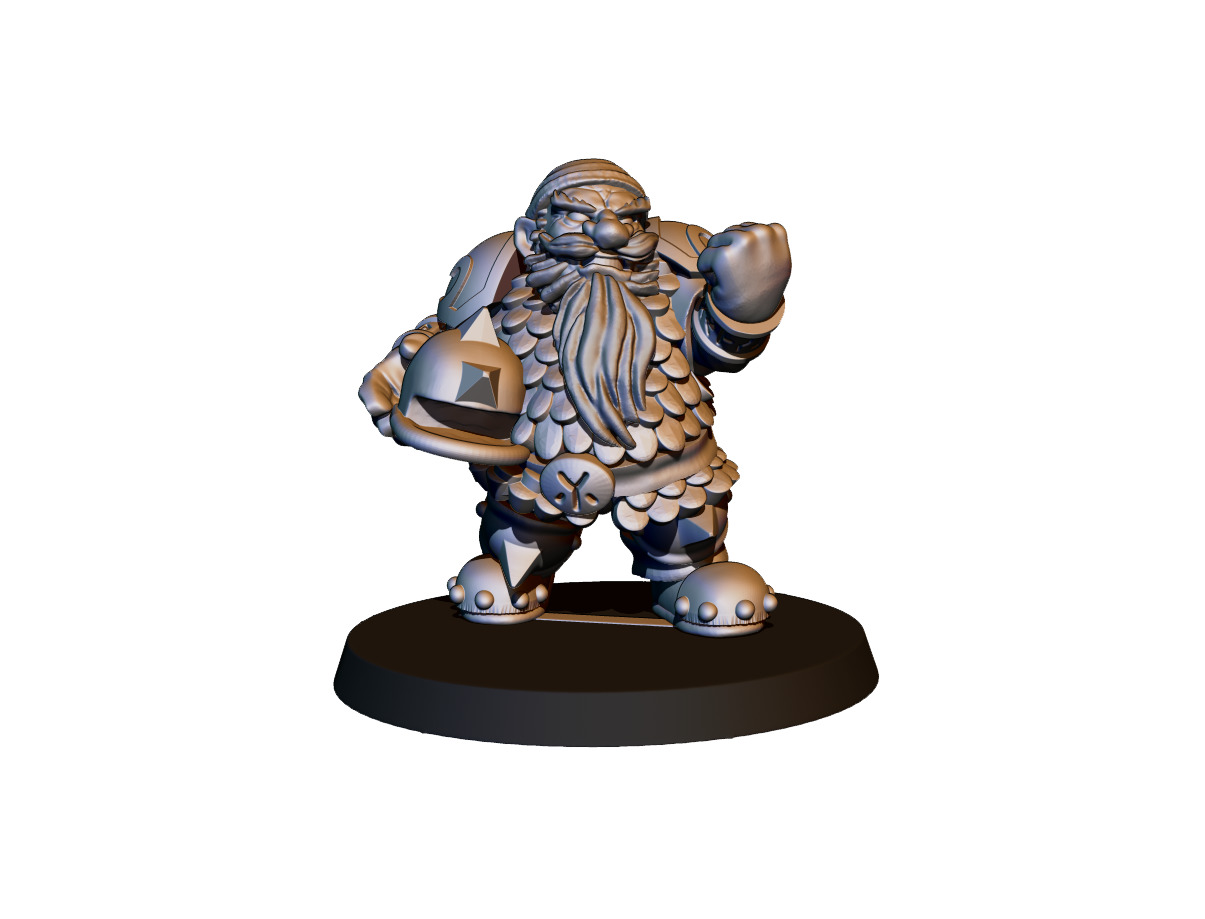 Dwarf Team 3D print model_9