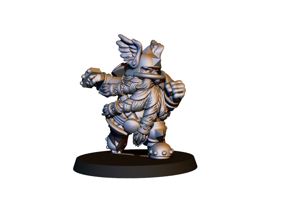 Dwarf Team 3D print model_2