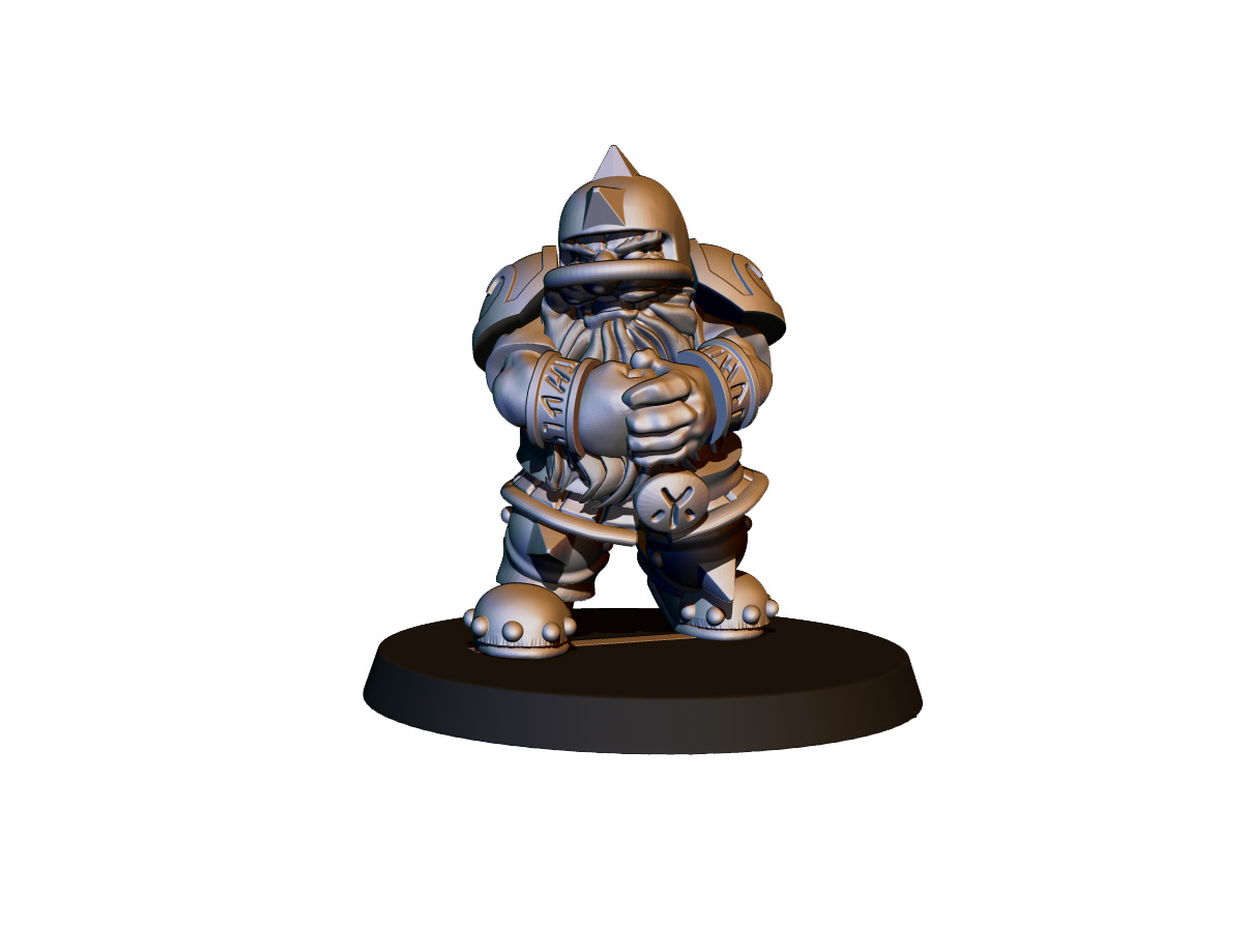Dwarf Team 3D print model_10