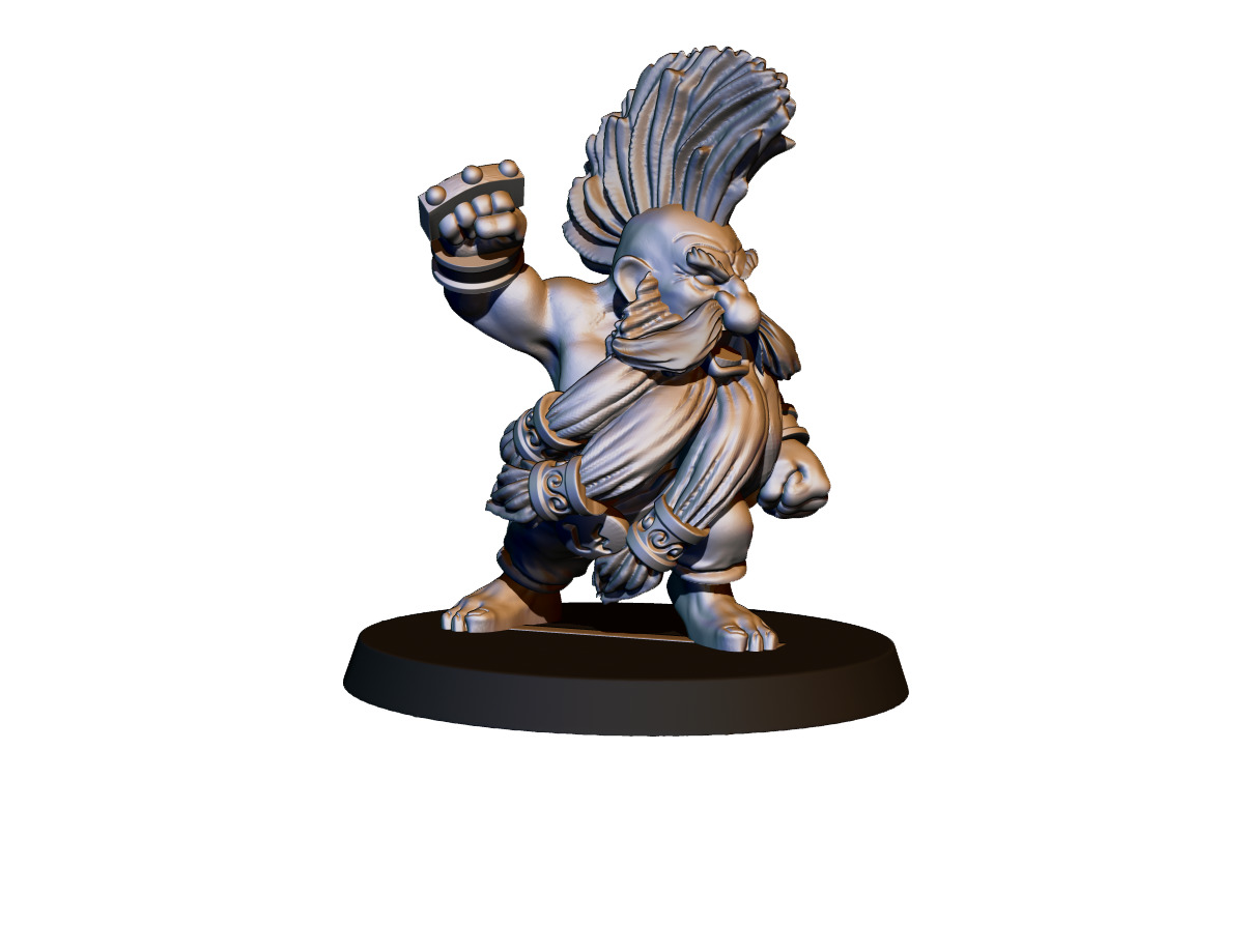 Dwarf Team 3D print model_14