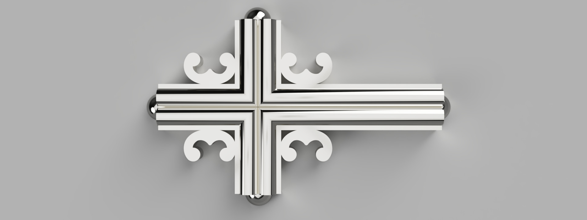 Othodox Cross Saint Sava Serbian  Krst Svetog Save  Krst 4S 3D print model_4