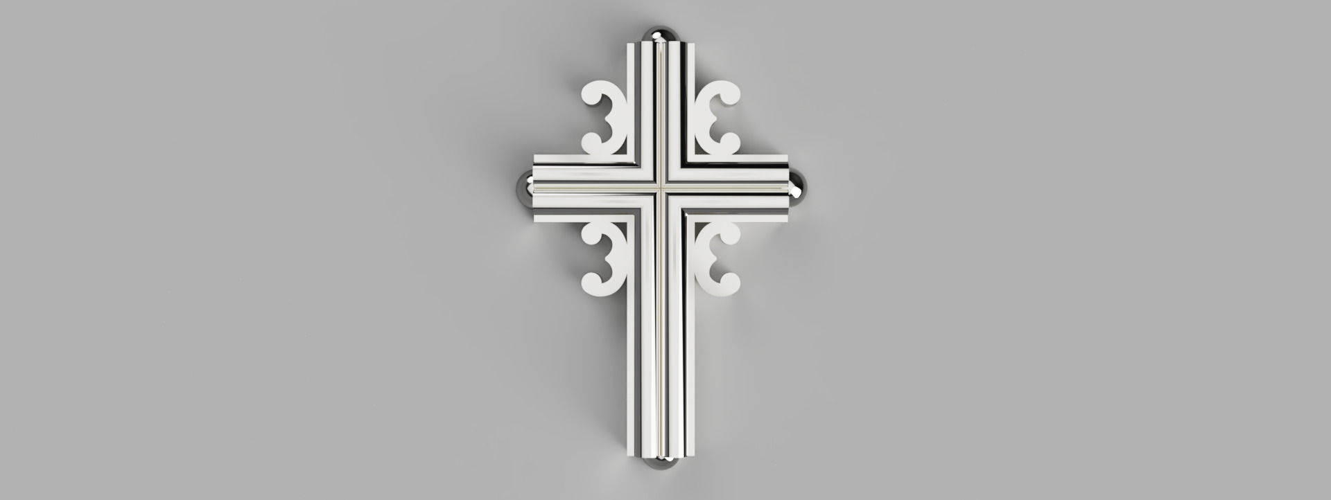 Othodox Cross Saint Sava Serbian  Krst Svetog Save  Krst 4S 3D print model_1