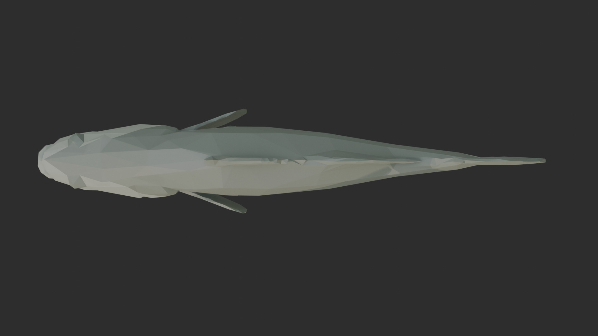 Low Poly Barramundi Low-poly 3D model_4