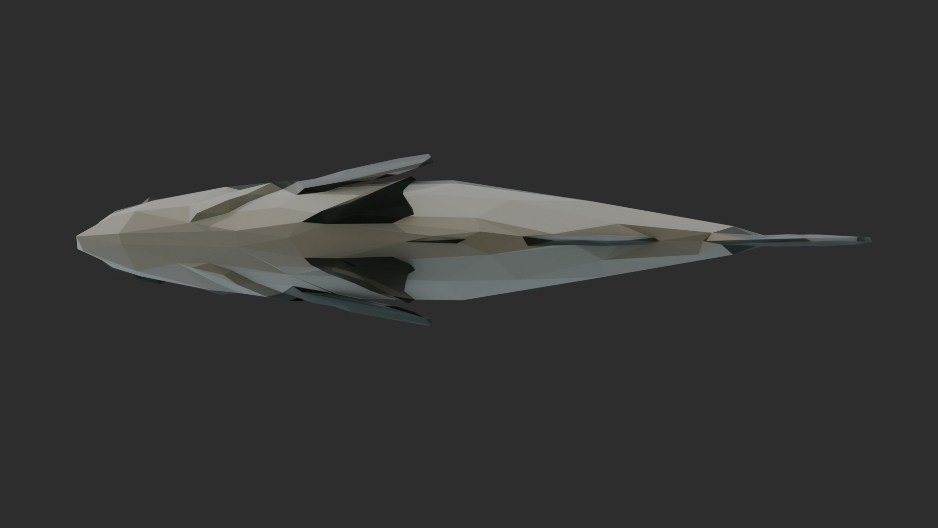 Low Poly Australian Bass Low-poly 3D model_5