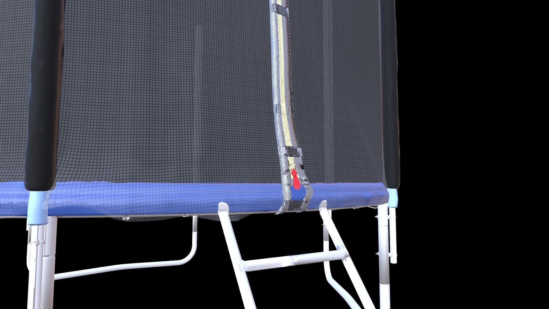 Outdoor Trampoline with Enclosure Net 3D model_5