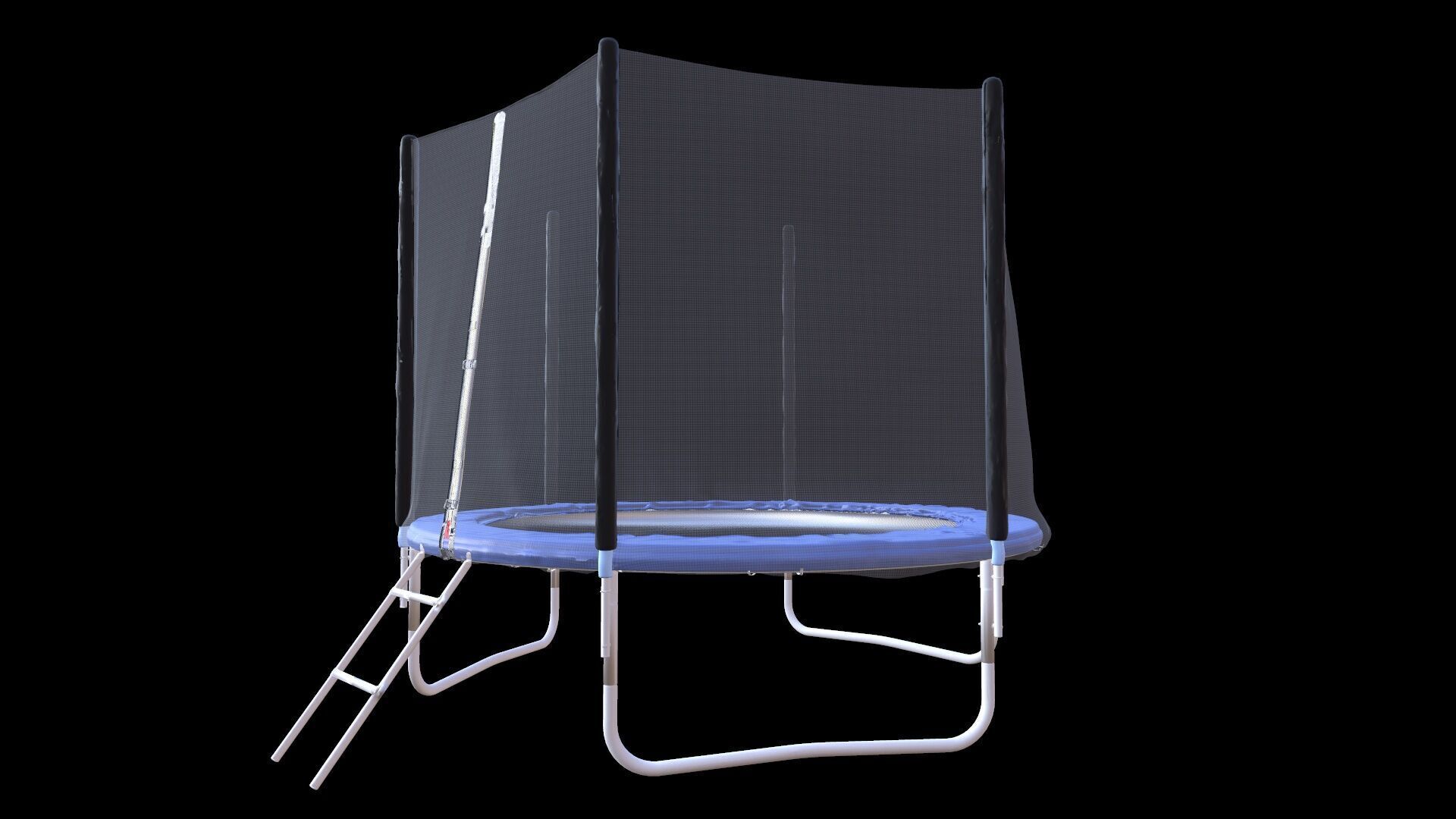 Outdoor Trampoline with Enclosure Net 3D model_6
