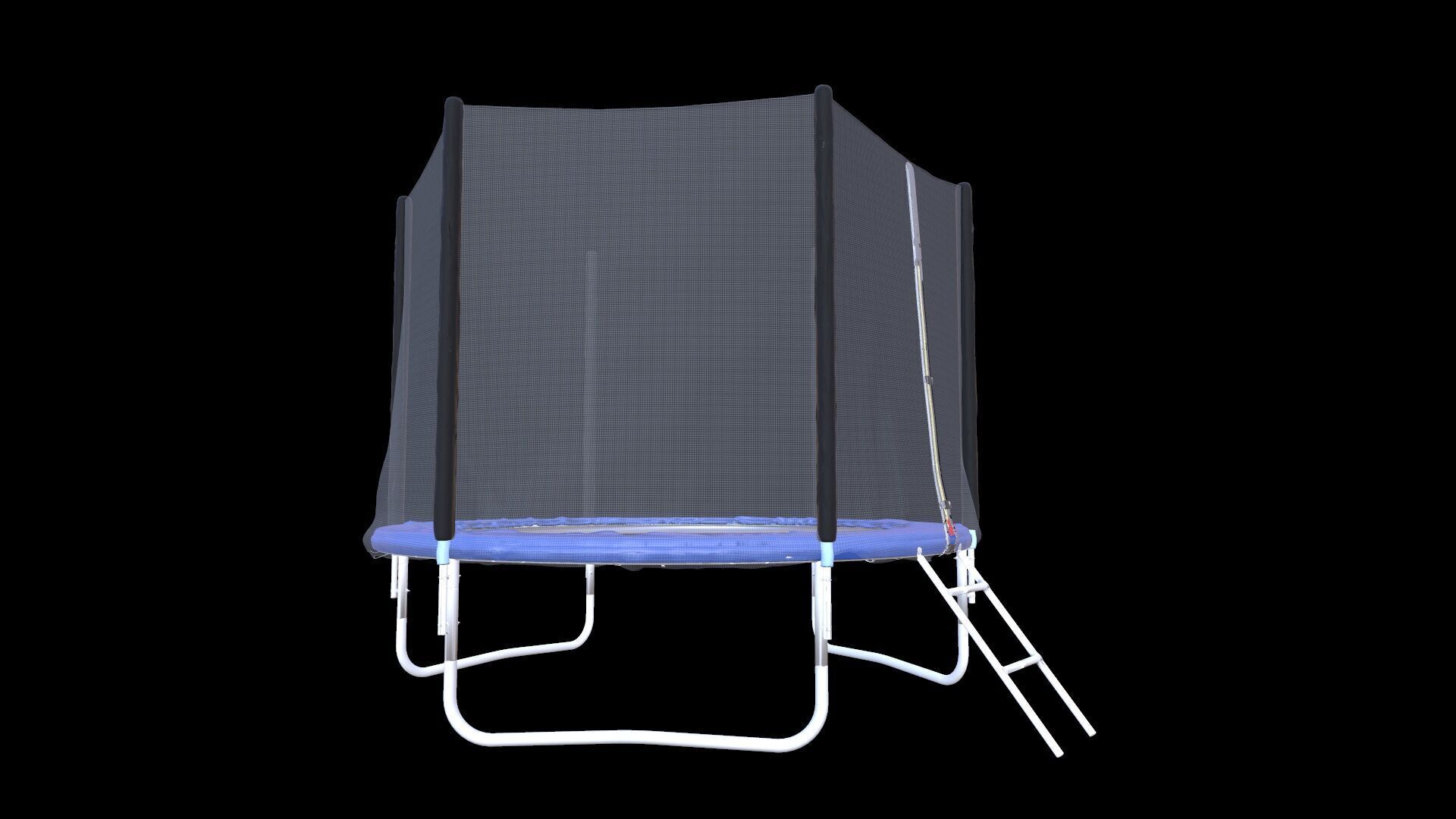 Outdoor Trampoline with Enclosure Net 3D model_4