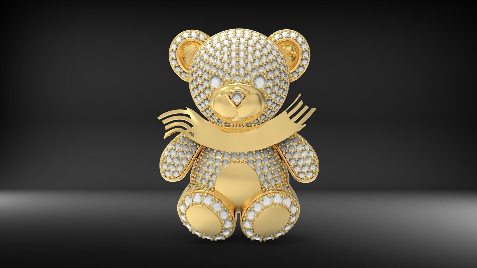 BearThemed 3D Jewelry Collection 23 Gemstone Models 3D 3D print model_30