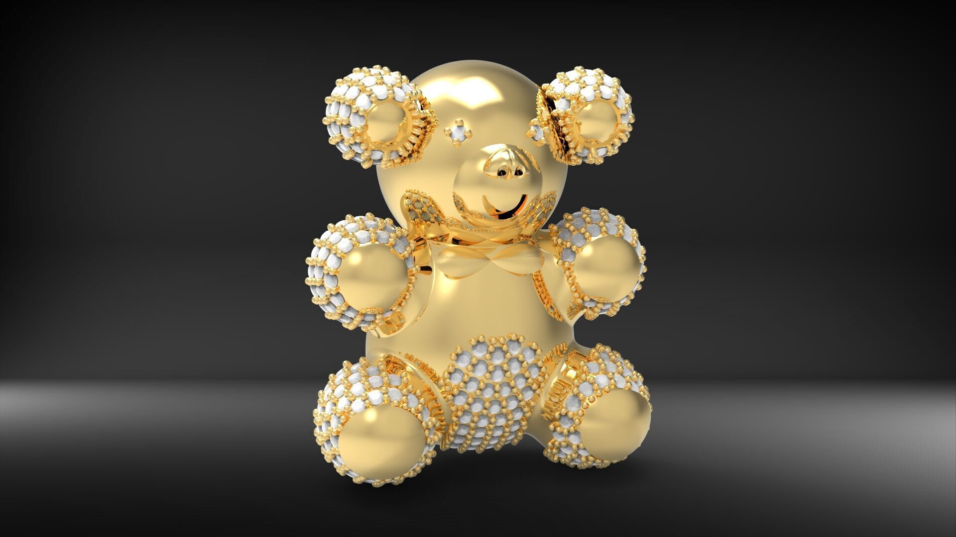 BearThemed 3D Jewelry Collection 23 Gemstone Models 3D 3D print model_47