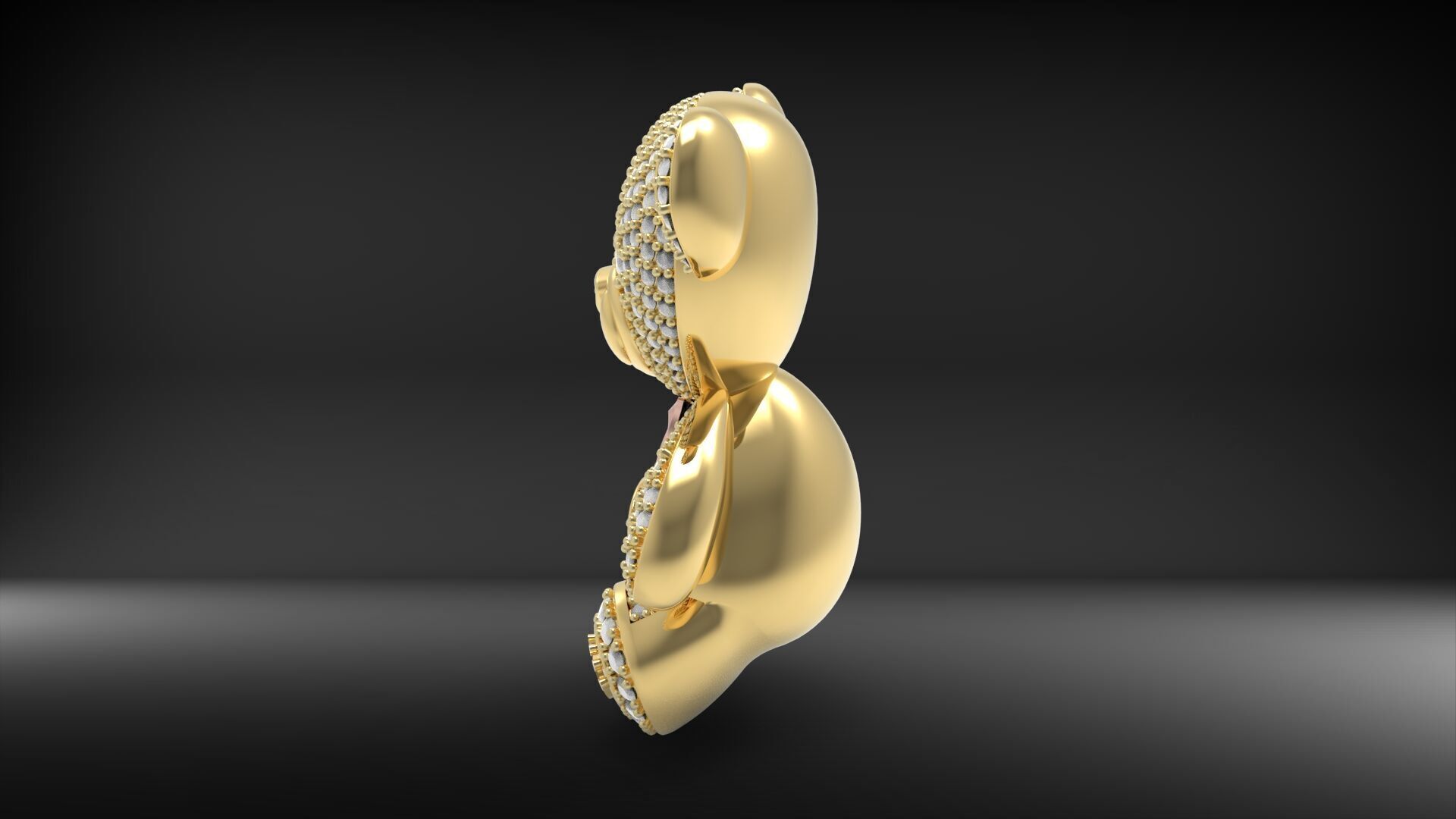 BearThemed 3D Jewelry Collection 23 Gemstone Models 3D 3D print model_5