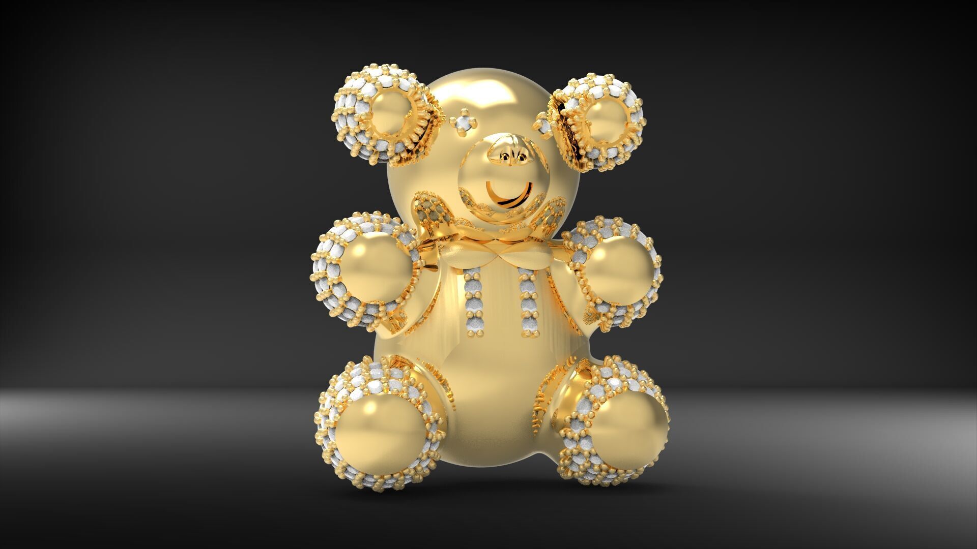 BearThemed 3D Jewelry Collection 23 Gemstone Models 3D 3D print model_56