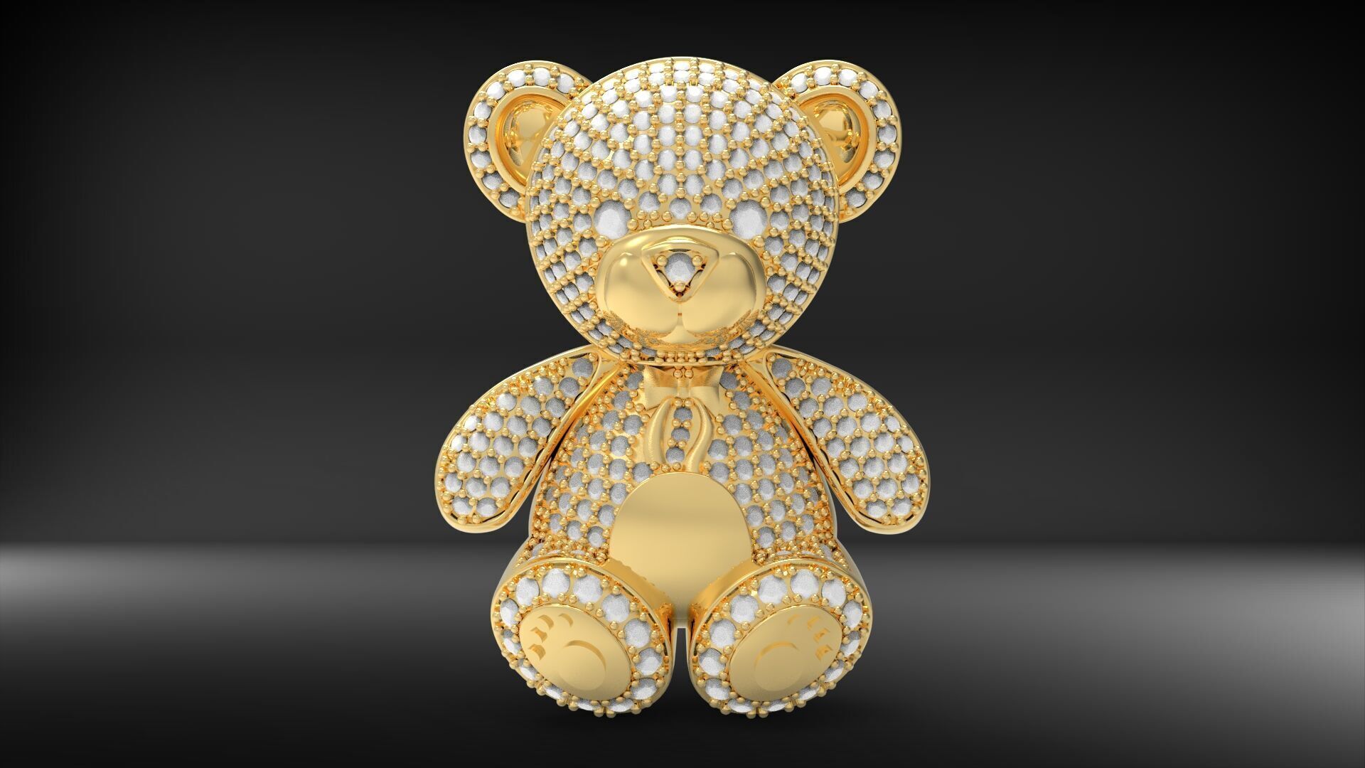BearThemed 3D Jewelry Collection 23 Gemstone Models 3D 3D print model_6