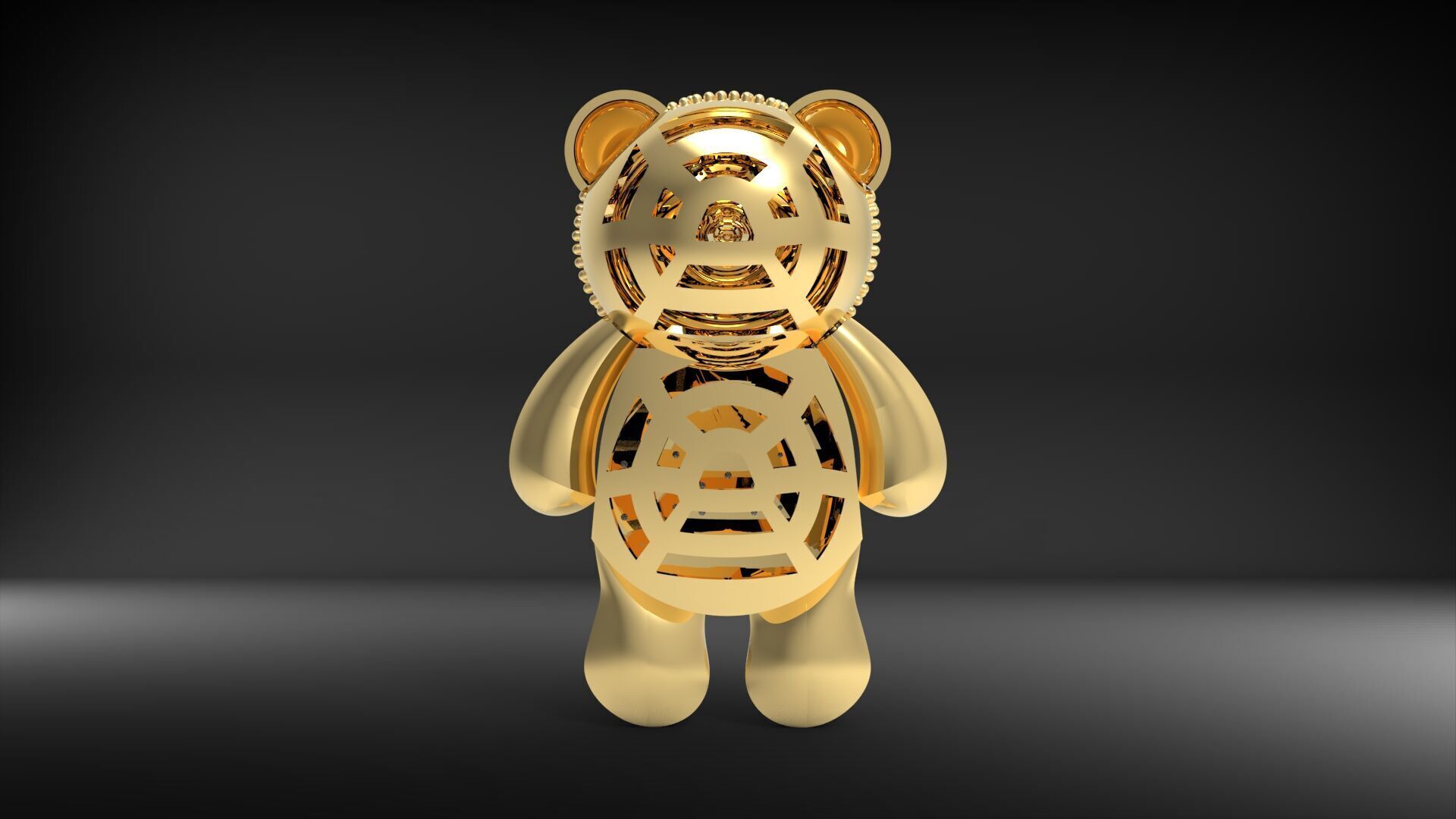 BearThemed 3D Jewelry Collection 23 Gemstone Models 3D 3D print model_23