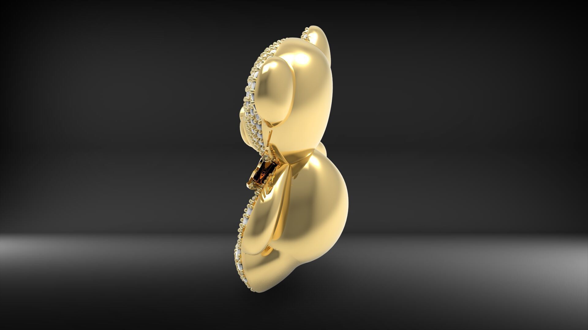 BearThemed 3D Jewelry Collection 23 Gemstone Models 3D 3D print model_31