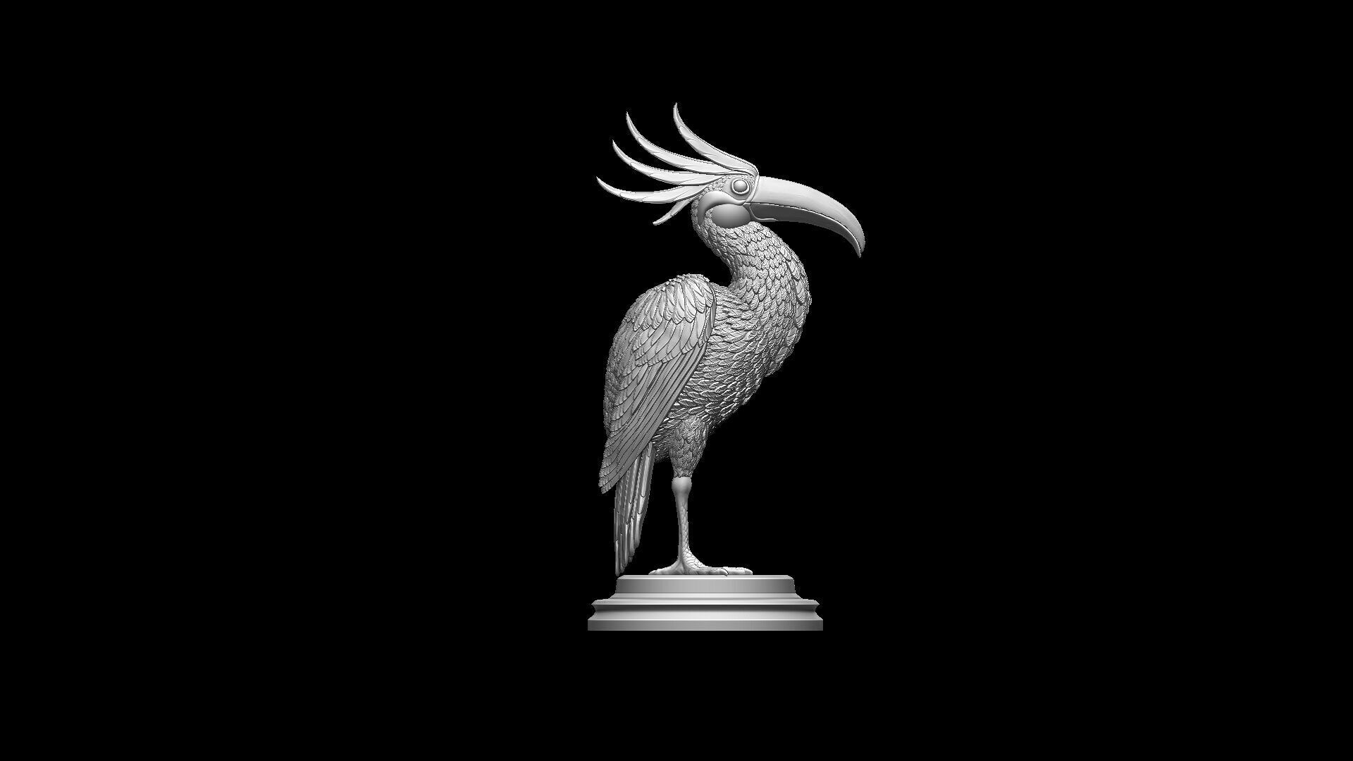 fantasy bird 3D print model_7