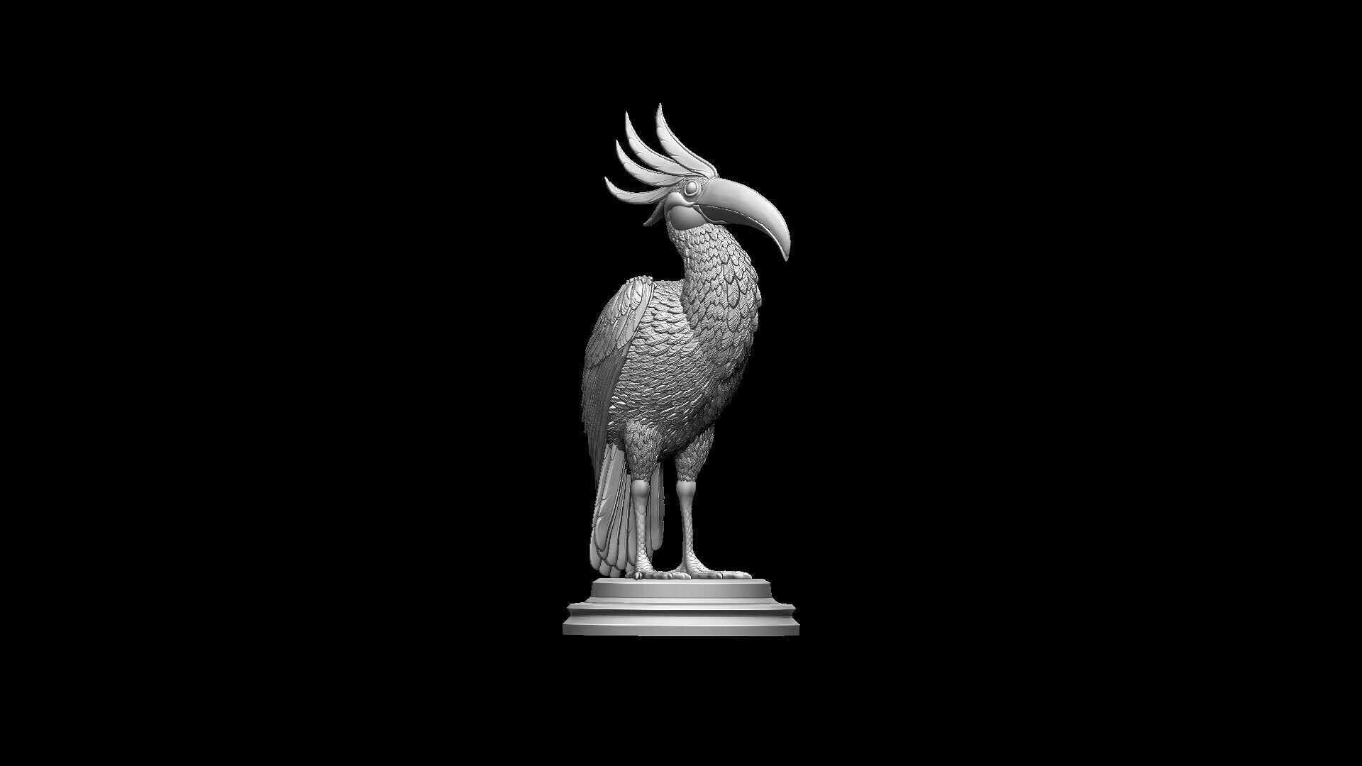 fantasy bird 3D print model_6