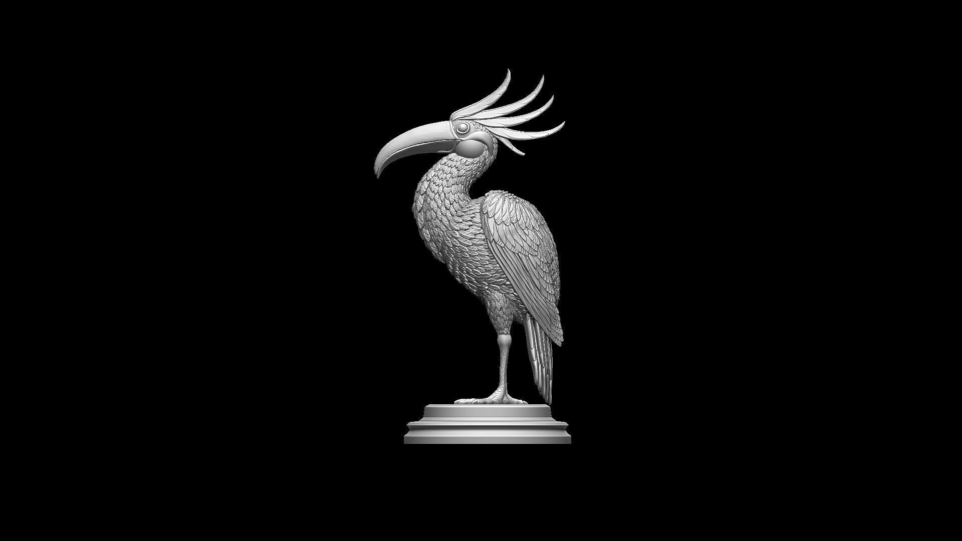 fantasy bird 3D print model_10