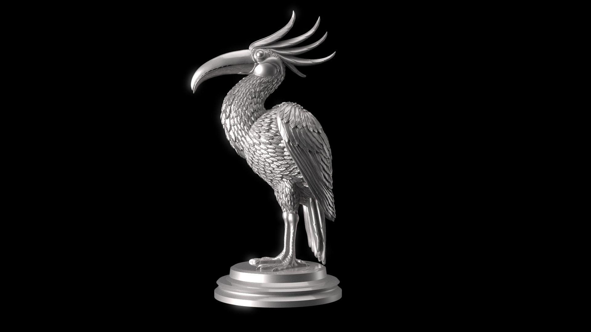 fantasy bird 3D print model_4