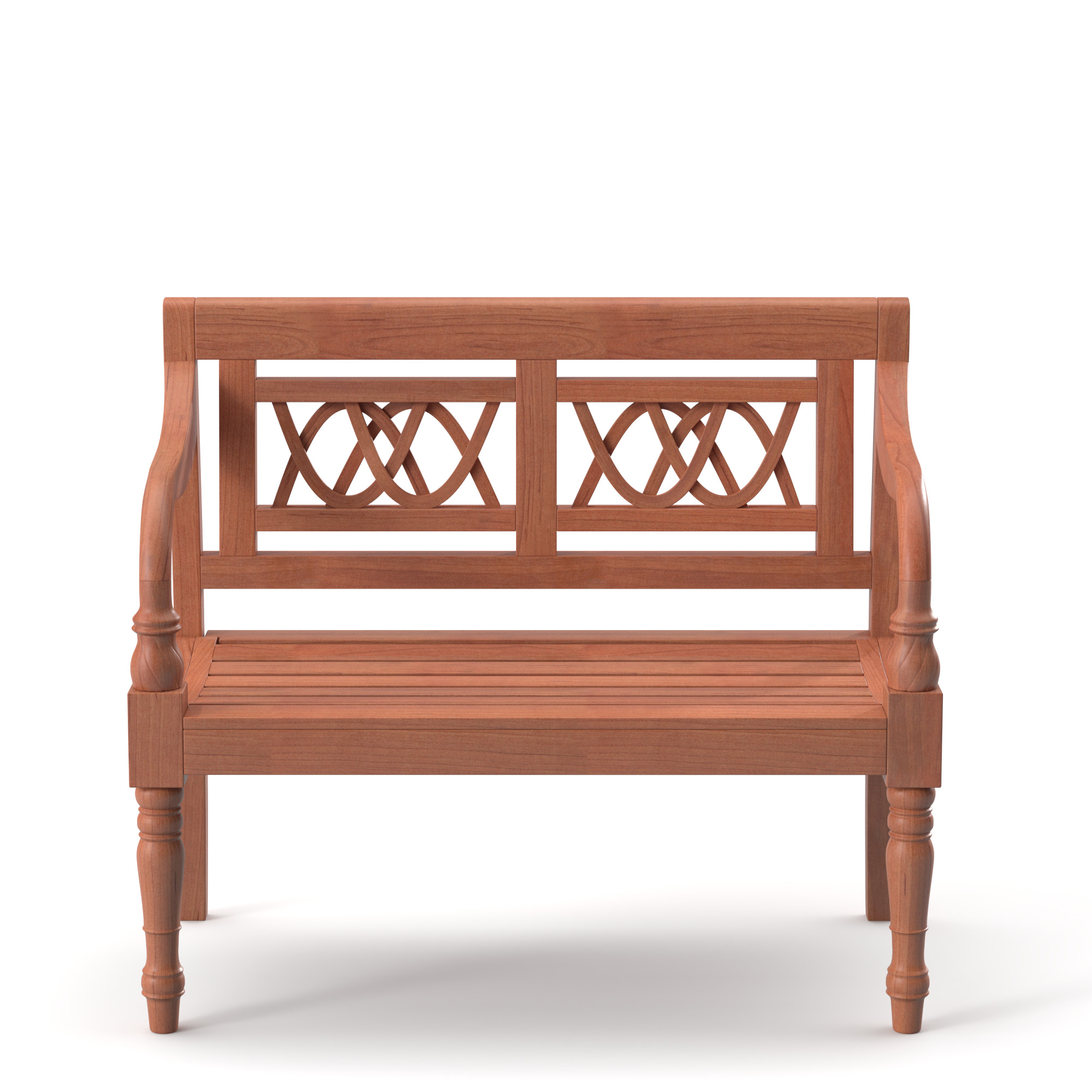 Farmhouse Bench 3D model_1