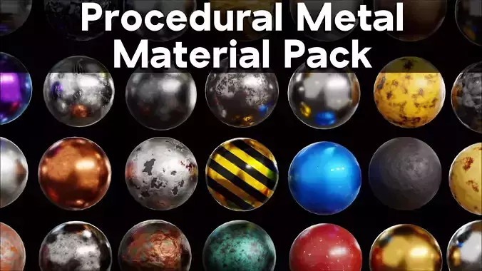 Procedural Metal Material Pack 1 Texture