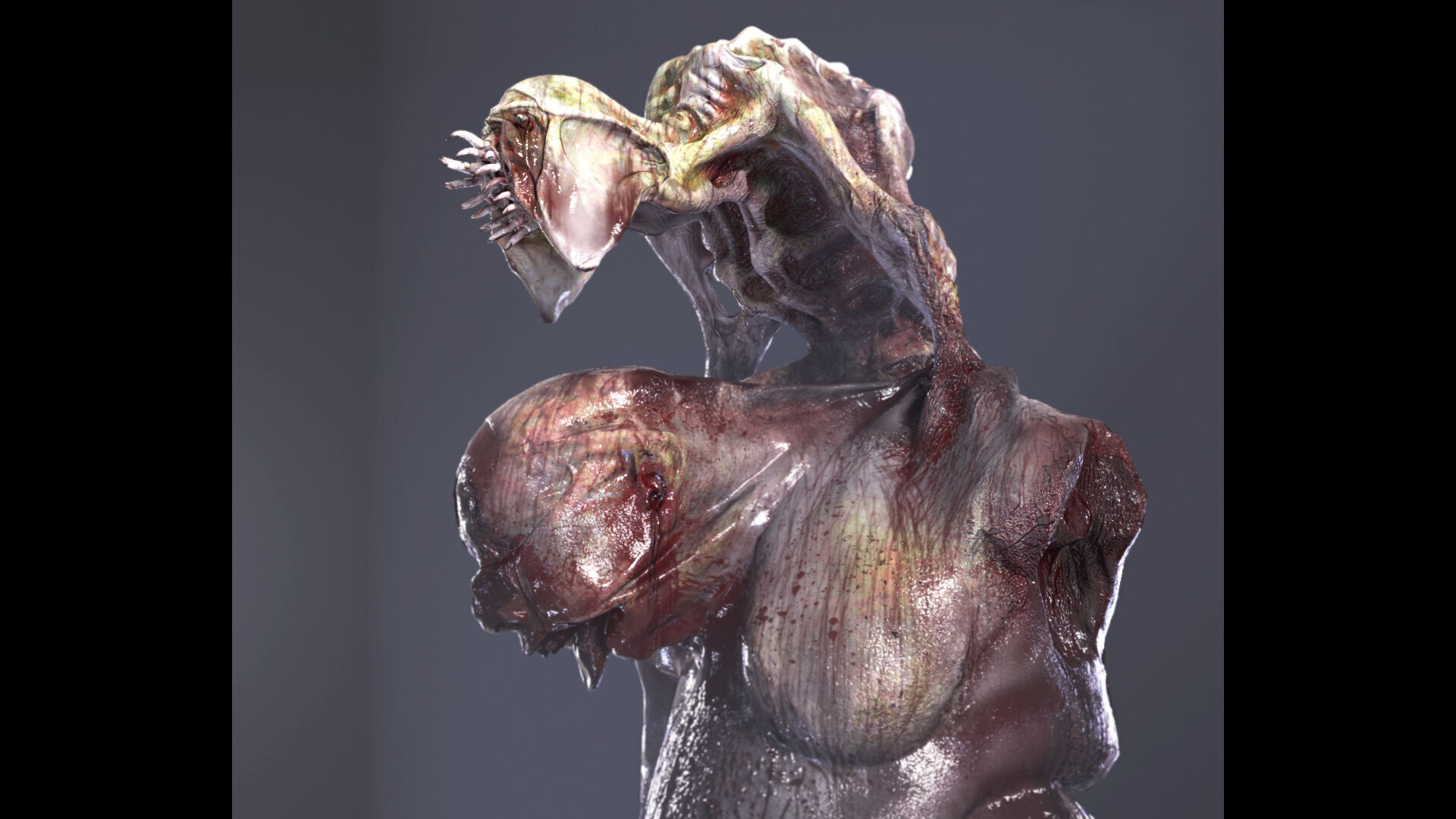 Alien Parasite3 Low-poly 3D model_15