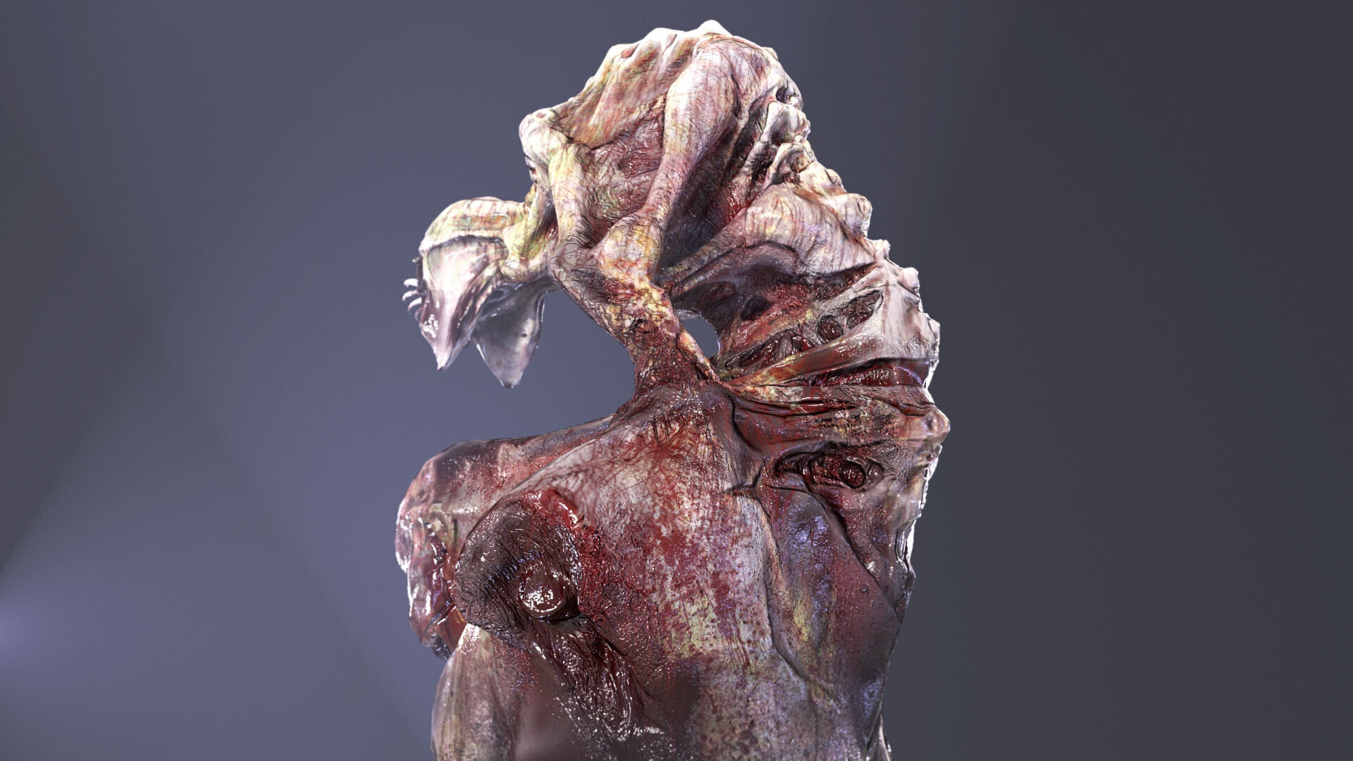 Alien Parasite3 Low-poly 3D model_14