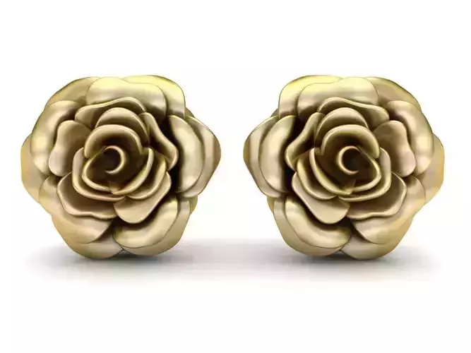Rose Earrings - 250401CGJ