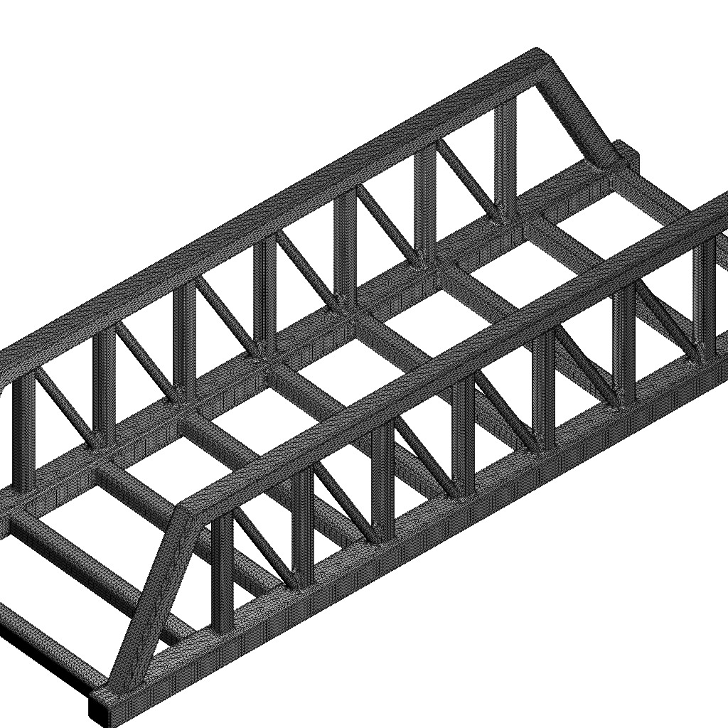 Exquisite Truss Bridge 3D print model_4