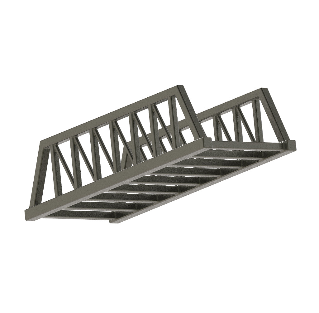 Exquisite Truss Bridge 3D print model_2