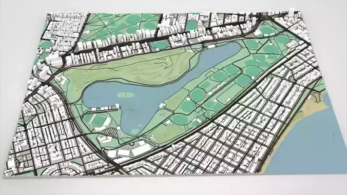 The Albert Park Circuit Melbourne Australia