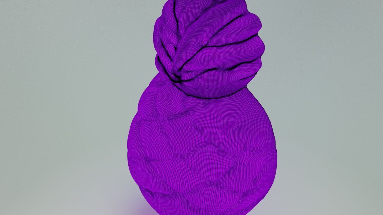 Gummy pineapple 3D print model_10