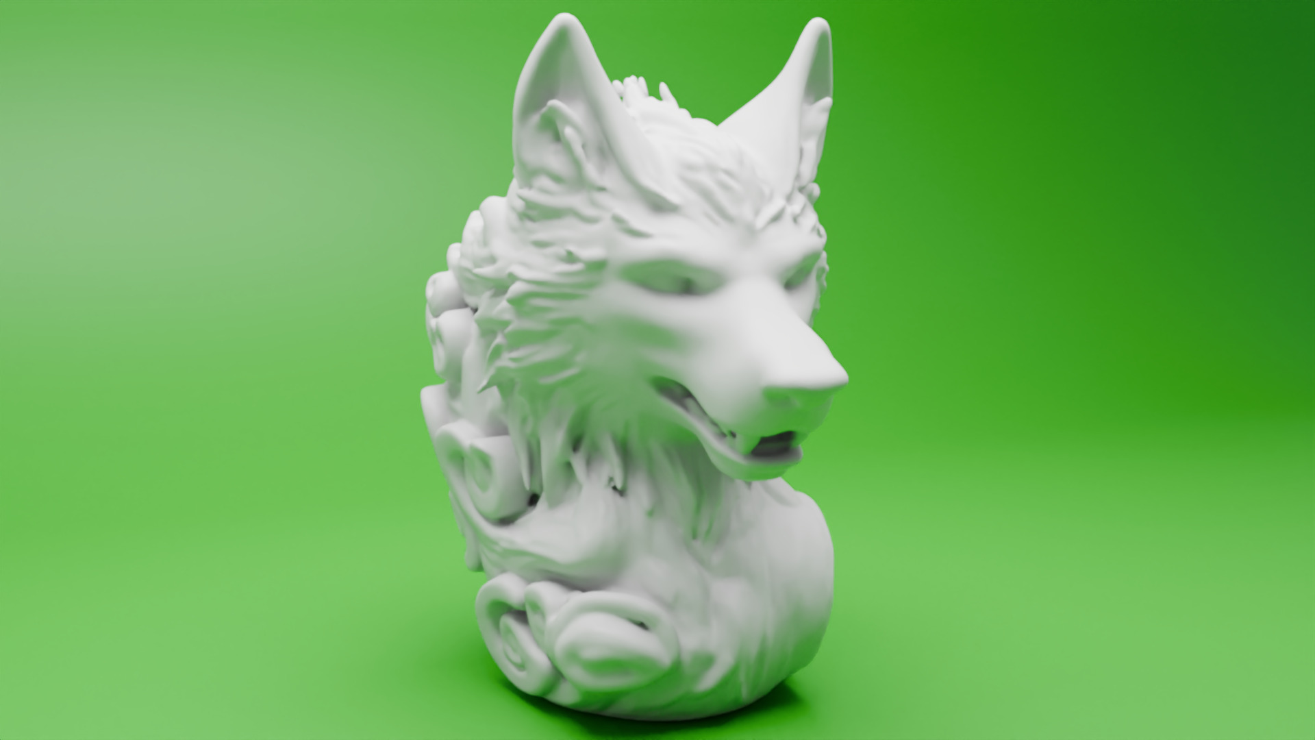 Realistic Wolf 3D Model Low-poly 3D model_7