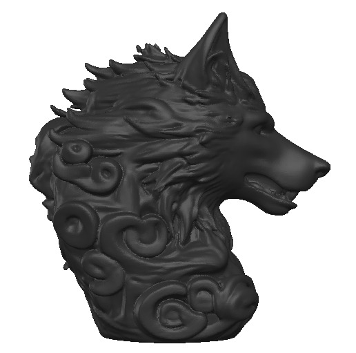 Realistic Wolf 3D Model Low-poly 3D model_2